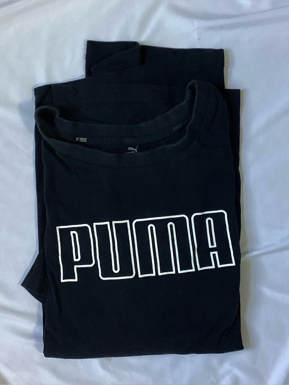 Puma Men’s Black Cotton T-shirt Size XXL